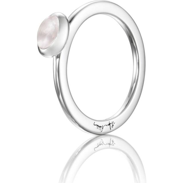 Efva Attling Love Bead Ring - Rose Quartz 18.50 MM - SILVER
