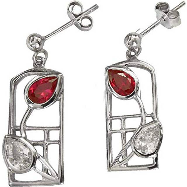 CHARLES RENNIE MACKINTOSH Silver Earrings - Valentine. Mackintosh Jewellery 585