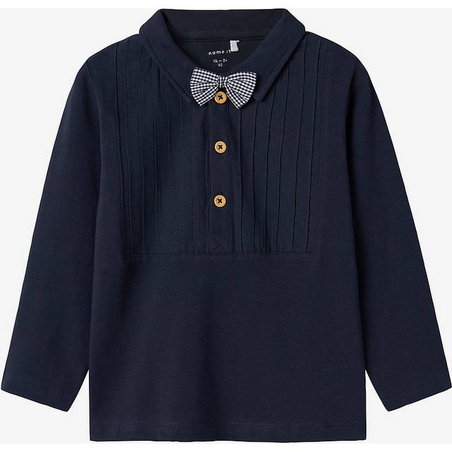 NAME IT Nmmrumle Ls Top |Marinblå |110