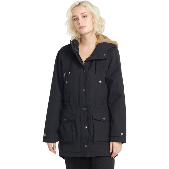 Volcom - Walk On By 5k Black - Parka - black - L - 100% Polyester,50% Cotton, 42% Polyester, 8% Nylon,Cotton