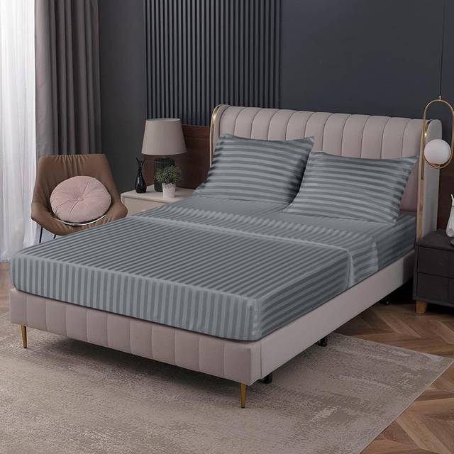 Gerde Super Soft Microfiber Extra Deep Fitted Sheet - Grey (Kingsize (5&#39;))