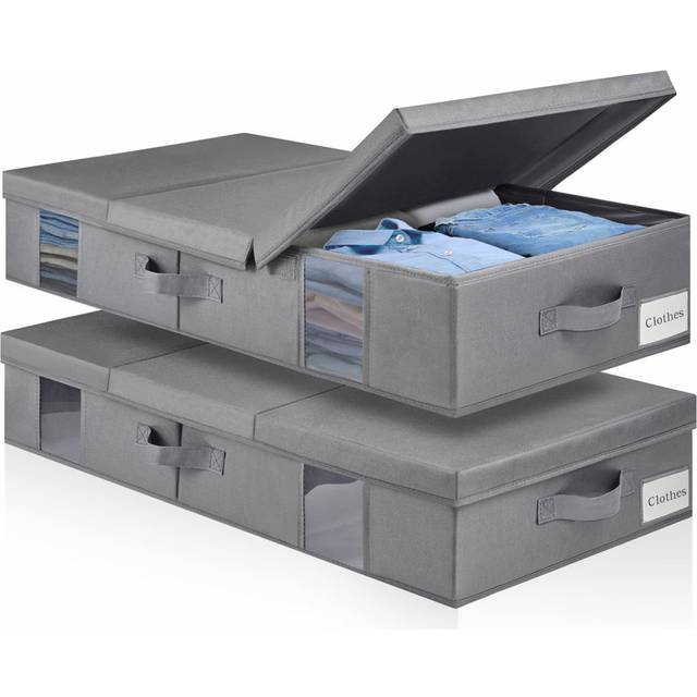 Ebern Designs Fabric Underbed Storage - Grey