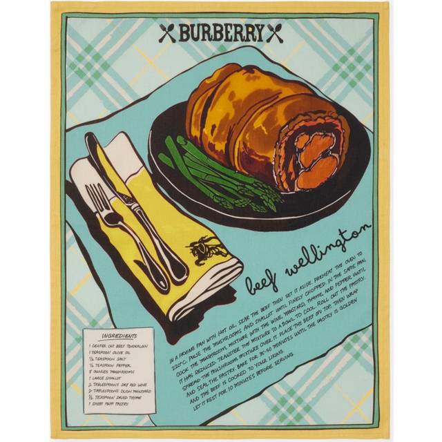 Burberry Recipe Tea Towel Set - Mint - OS