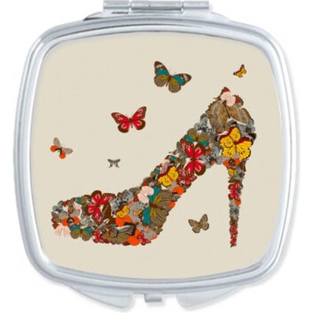 and High Heel Shoes Mirror Portable Compact Pocket Makeup Double Sided Glass