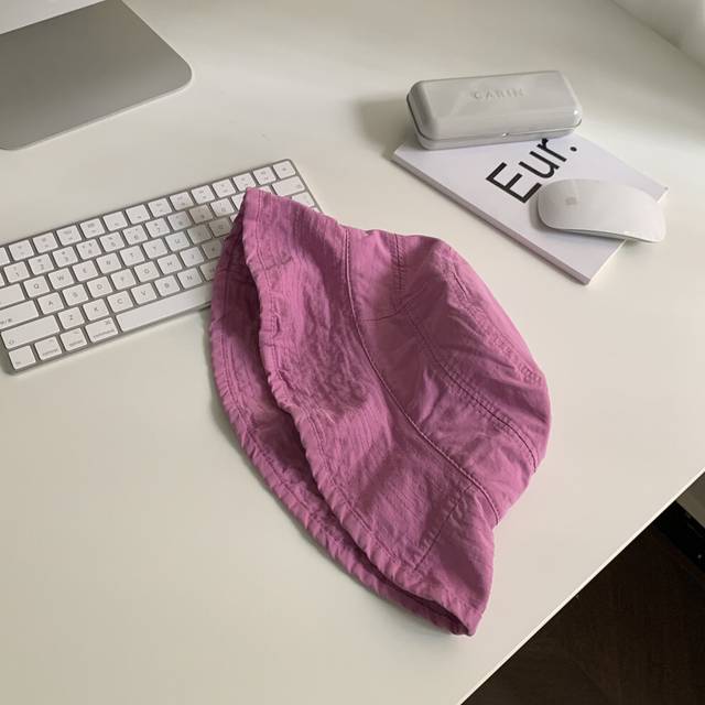 (Purple) Bucket Beach Stylish Hat For Women Japanese Style Breathable Cotton Sun Protection