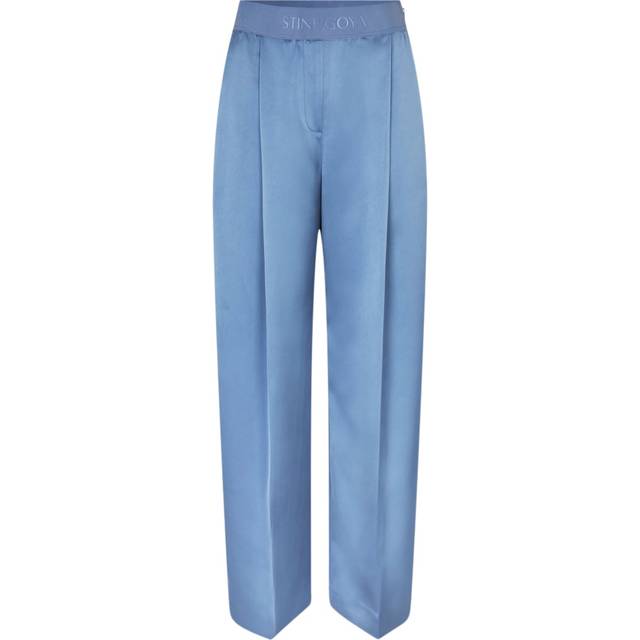 Stine Goya - Wide Leg Long Pants - Byxor - Infinity Blue - M