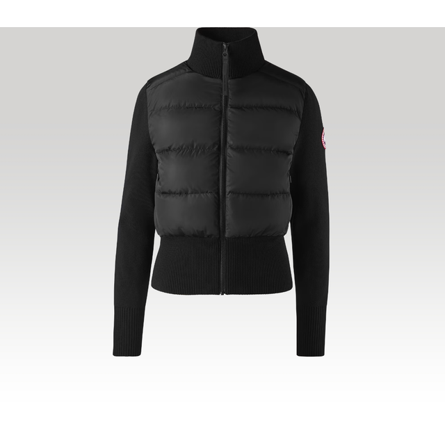 Canada Goose HyBridgeÂ® Wide Quilt Knit Jacket (Women, Black, L) (L)