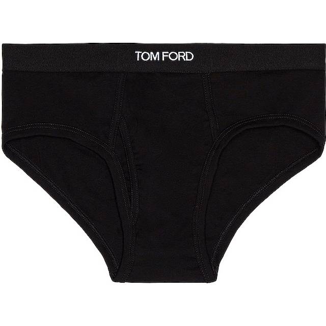 Slip kangourou en coton stretch - Noir