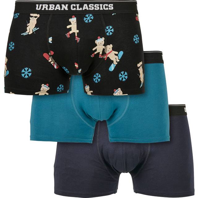 Organic X-Mas Boxer Shorts 3-Pack (4XL teddy aop+jasper+navy)