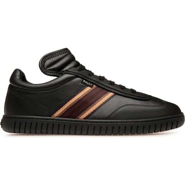 Bally - Parrel stripe-detailing sneakers - men - Calf Suede/Calf Leather/Rubber/Calf Leather - 39 - Black