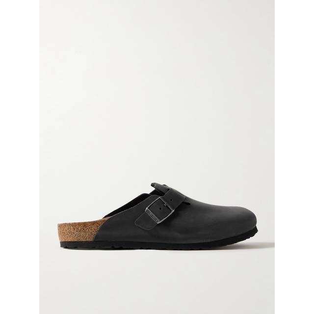 Birkenstock - Boston Oiled-Leather Clogs - Men - Black - EU 39