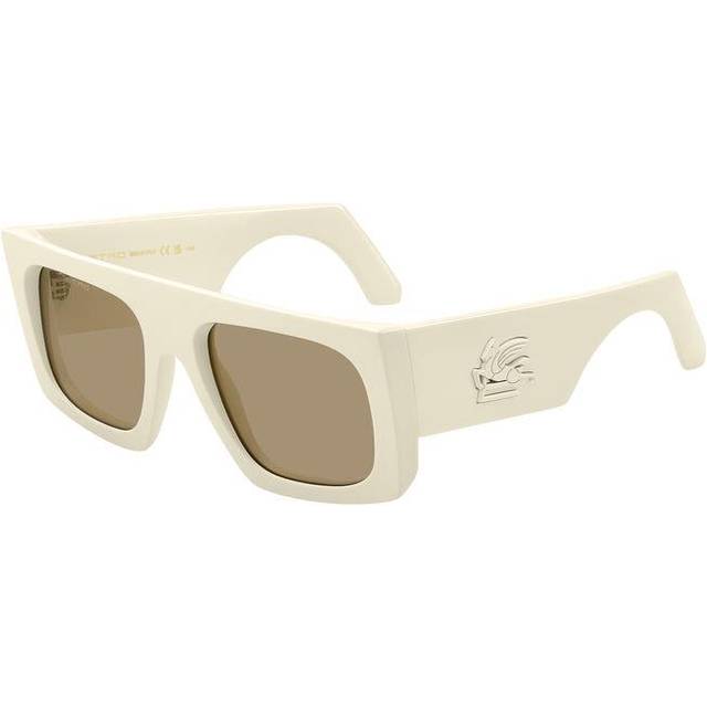 ETRO Unisex ETROSCREEN SZJ/70 Sunglasses Plastic Ivory Brown Squared Normal