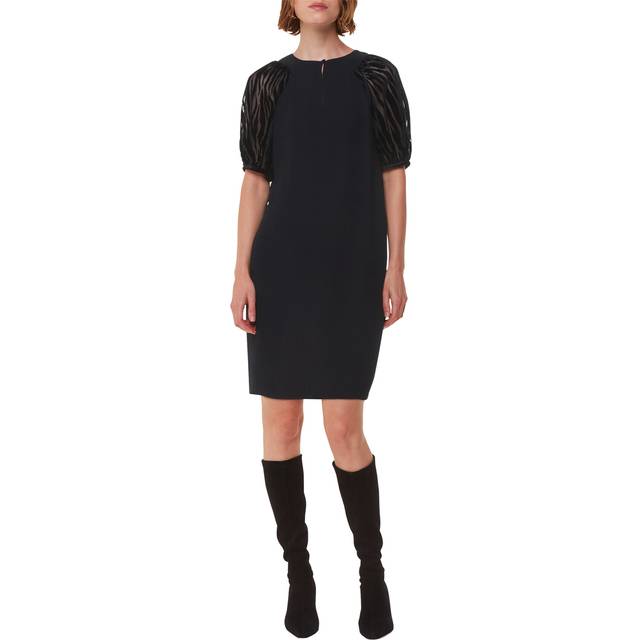 Lucy Zebra Velvet Mini Dress - BLACK - <p>London-based brand Whistles is renowned for creating timeless pieces with contemporary edge. Understated yet of-the-moment, each piece is carefully created with high-low dressing in mind. From cosy knits and relaxed jeans to slip skirts and floral dresses, Whistles is your one stop shop for creating the ultimate capsule wardrobe.</p>