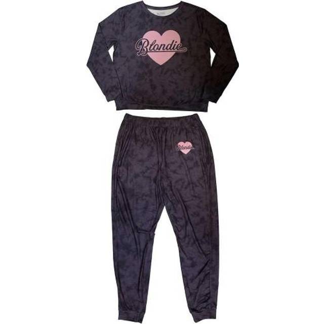 (XS, Purple) Blondie Womens/Ladies Heart Of Glass Long Pyjama Set