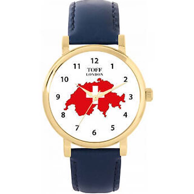 Toff london tlws-79751 ladies switzerland flag watch