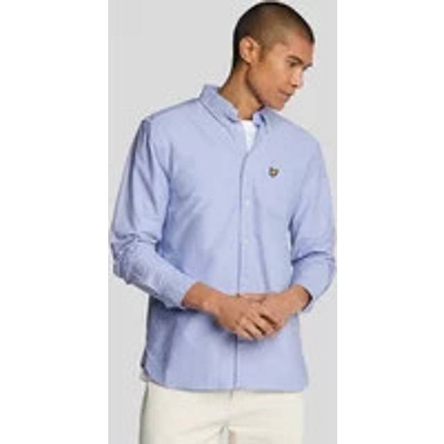 Lyle & Scott, Skjorta, Herr, S, LS Vävda Skjortor Plain Oxford Skjorta - blue (S)