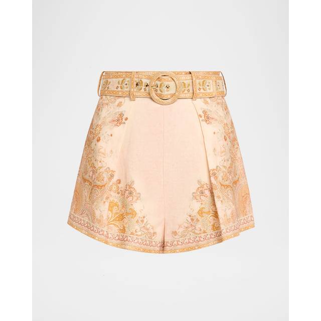 Acacia Tuck Shorts - CREAMPINK MULTI - 4 (US 12)