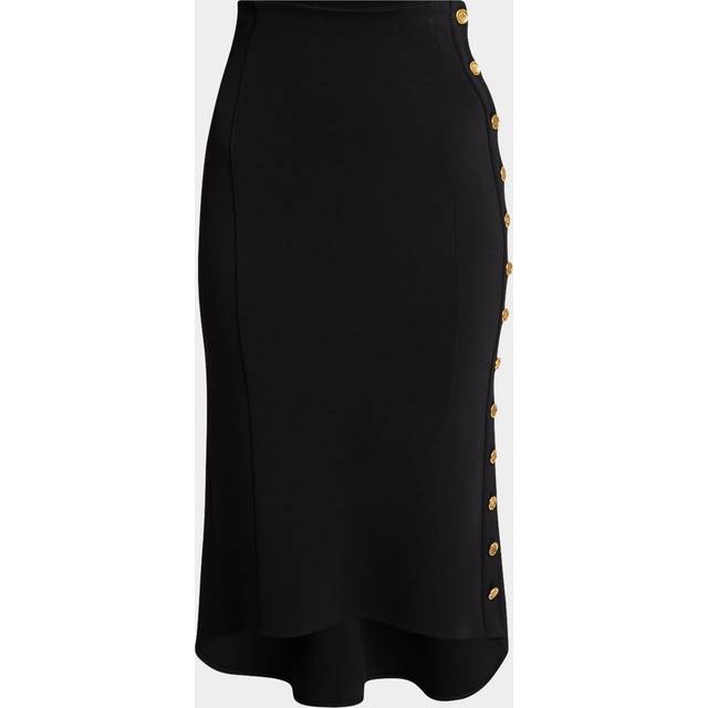Givenchy Women's Milan Stitch Skirt With Buttons in Black | Size Small | BW40XQ4ZPG Color 001 (S)
