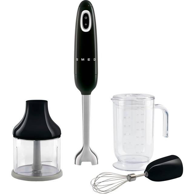 Smeg - HBF22 Hand Blender Set - schwarz/lackiert/HxØ 41,4x6,5cm - black (41.4 x 6.5 x 6.5cm)