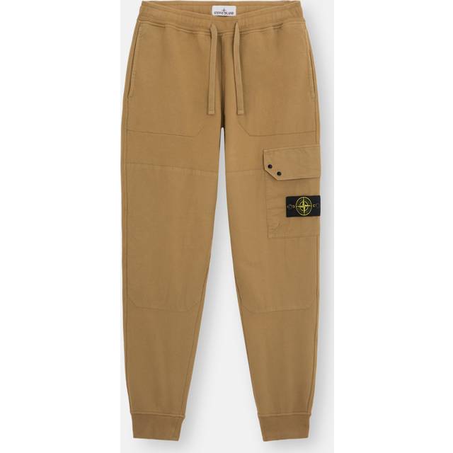 Camel Cotton Fleece Cargo Joggers - Beige (S)