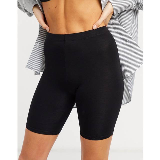 ASOS DESIGN – Korta svarta basleggings