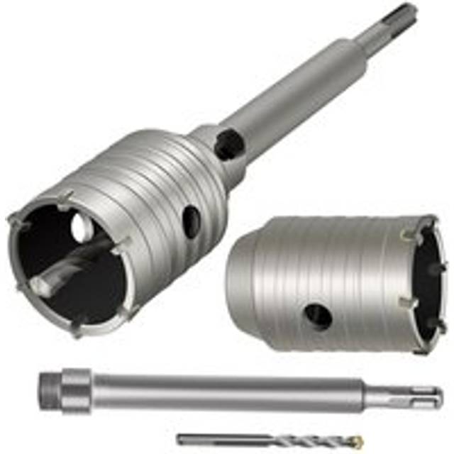 1Set 2 1/2 Inch Concrete Hole Saw with 220mm SDS Plus Shank, 65mm Wall Drill Bit for Cement Brick Stone
