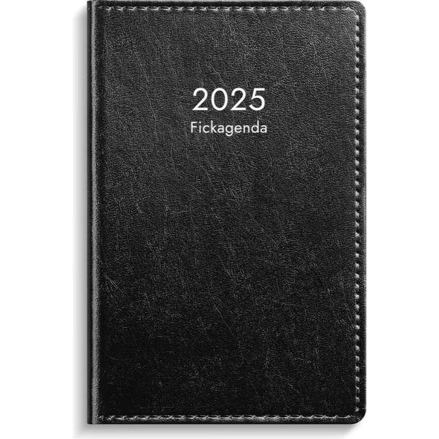 Fickagenda svart 2025