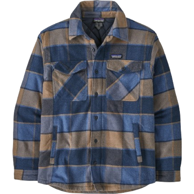 Patagonia - Lightweight Insulated Fjord Flannel Shirt - Casual jacket size L, blue