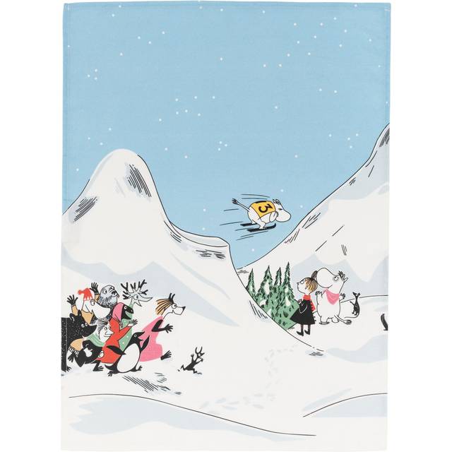 Moomin Arabia Mumin kökshandduk Backhoppning 50x70 cm - Multi