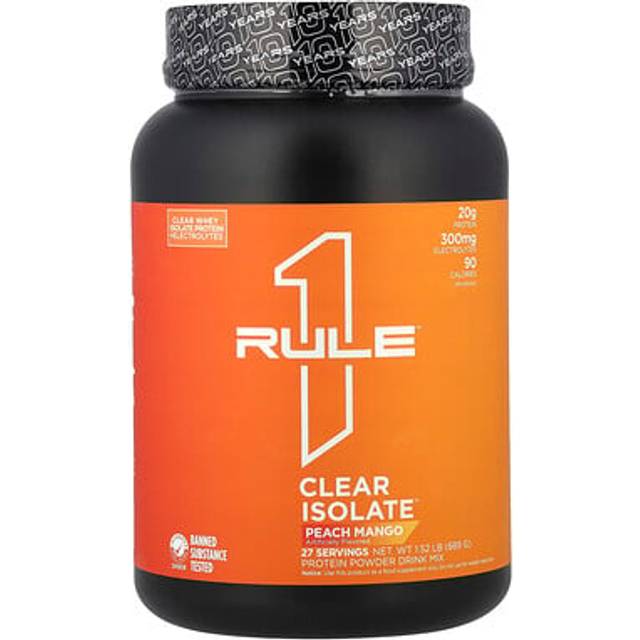 Rule One Proteins  Clear Isolate™  Peach Mango  1.52 lb (689 g)