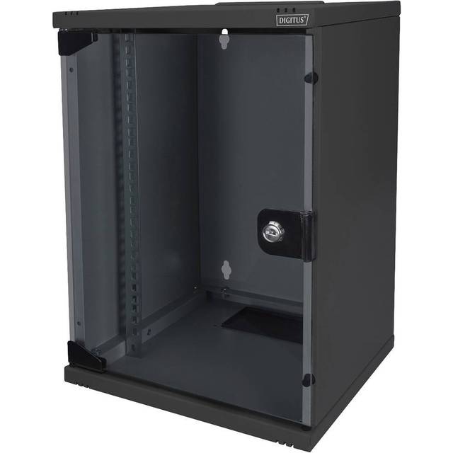 254 mm (10') 9U wall mounting cabinet 464x312x300 mm, color black (RAL 9005)
