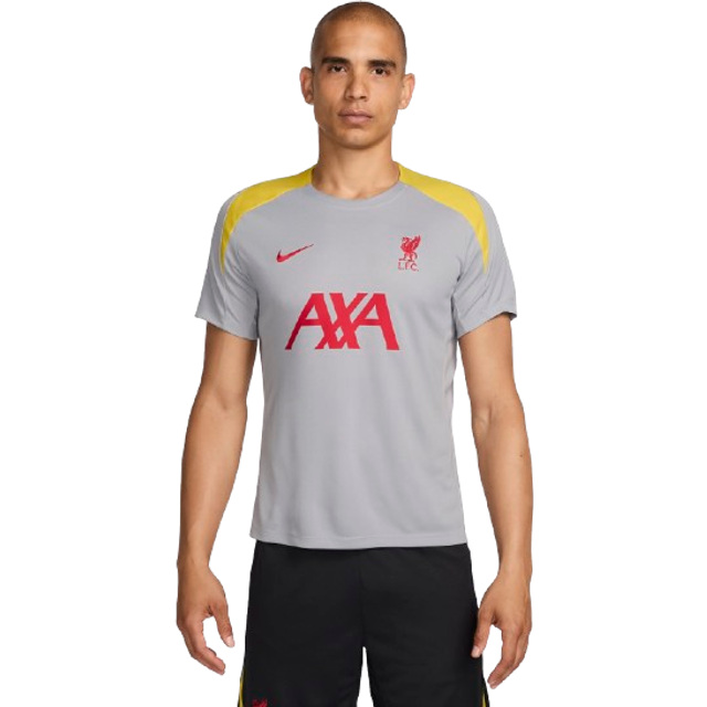 Liverpool F.C. Strike Third Men's Nike Dri-FIT Football Knit Short-Sleeve Top - Grey - Polyester - XL