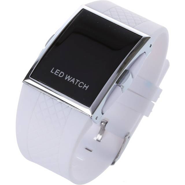 new led watch luxury fashion womens Digital Sport strap wristwatch for ladies dress watches clock-All White