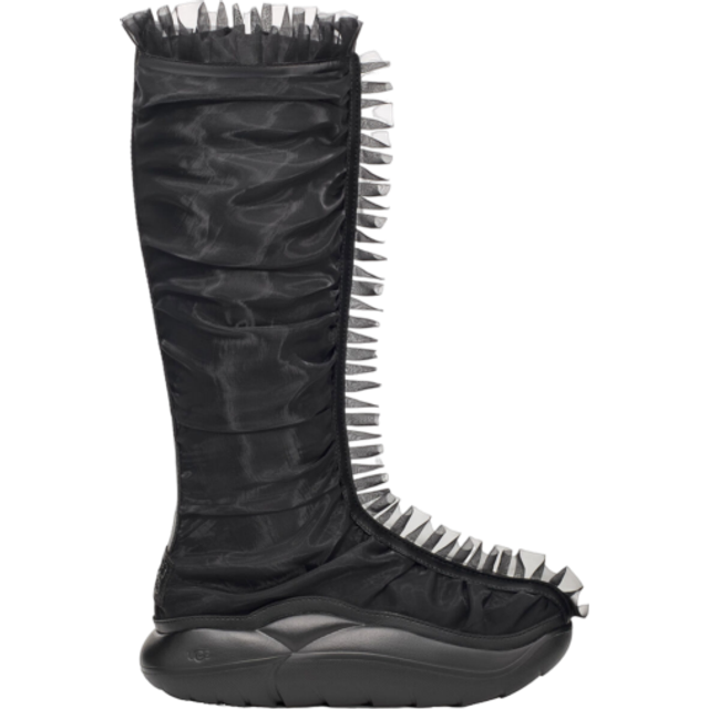 Collina Strada Tall Ruffle Boots Black (5.5)