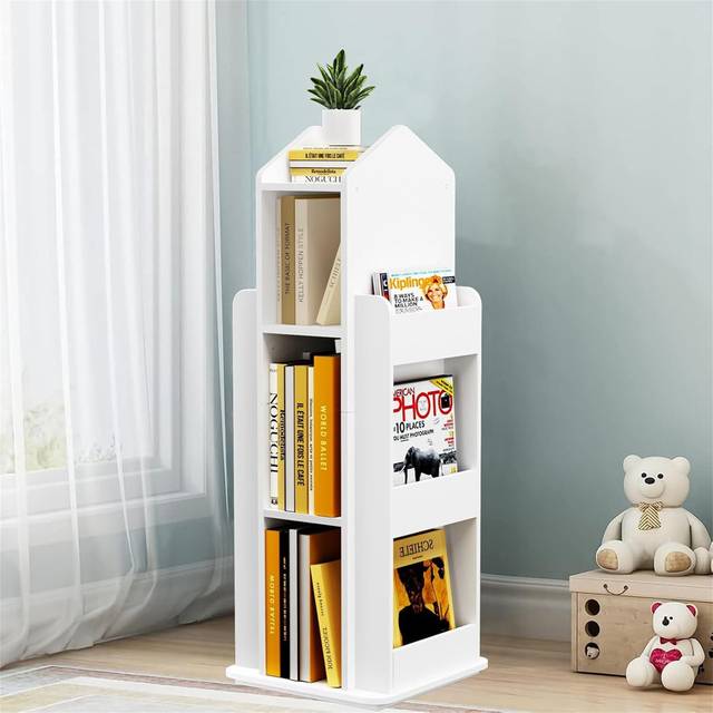 Everette 10cm W Standard Bookcase - White (160.02cm H X 104.14cm W X 104.14cm D)