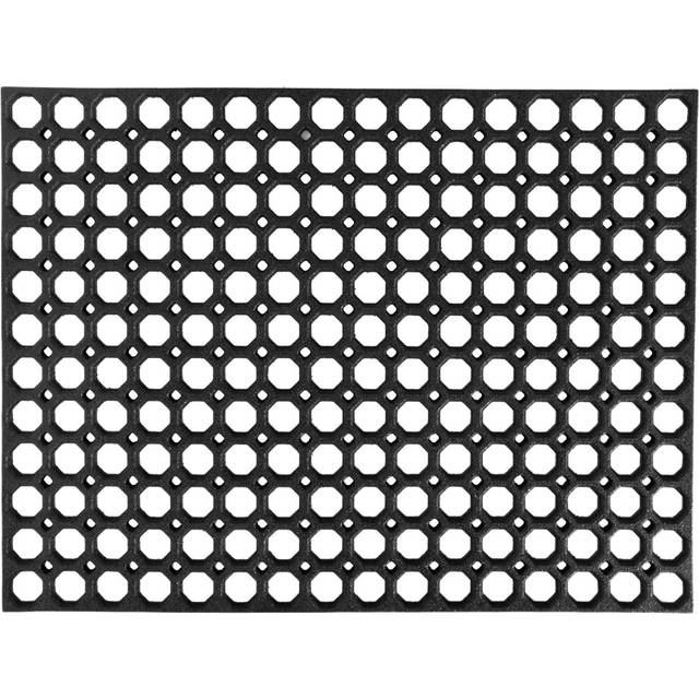 Ranite Non-Slip Door Mat - Black (80cm W x 60cm H)