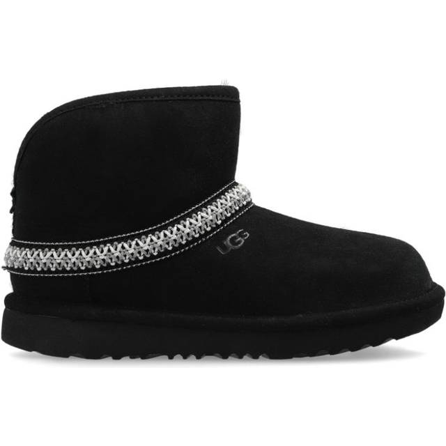 UGG Kids Classic Mini Crescent - Black, Black, Size 13 Younger