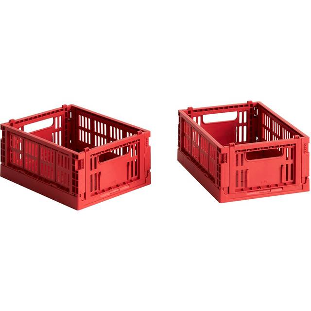 HAY HAY Colour Crate Mini 13x17 cm 2-pack Red