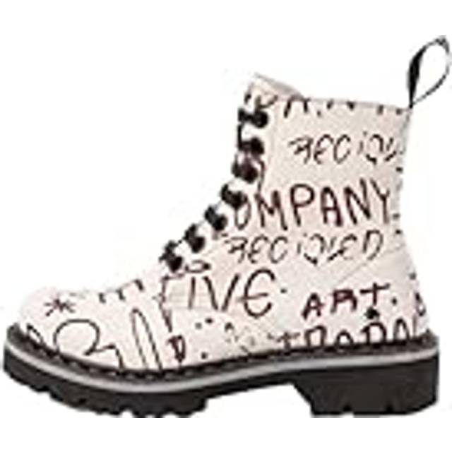 Art for woman. 11166P116403_064 Ankle boots 1166P white (38), Fabric, Flat, Laces, Zip, Casual