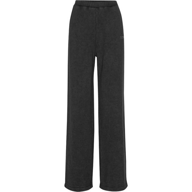 Rotate Sunday Washed Heavy Cotton-Jersey Sweatpants - S - Black
