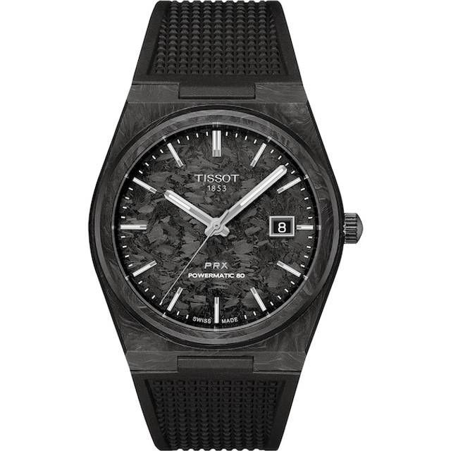 TISSOT PRX Powermatic 80 Carbon Automatic 40MM Men's Watch T137.907.97.201.00 / T1379079720100 - Black carbon - 40 mm