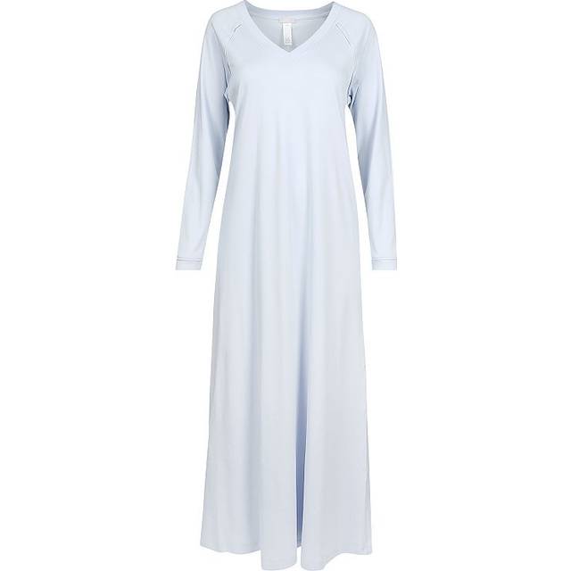 Pure Essence Long-Sleeve Nightgown - BLUE GLOW - X-Small
