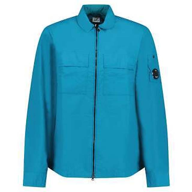 CP Company Men's 'Taylon L' Chrome Lens Overshirt Jacket Teal - Blue - Size: 38/Regular
