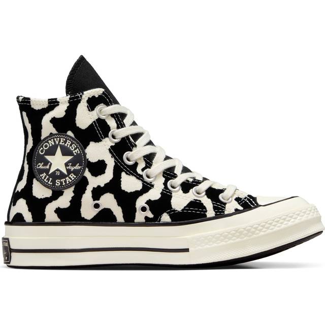 Converse – Chuck 70 – Svartvita, höga sneakers med komönster-Svart/a