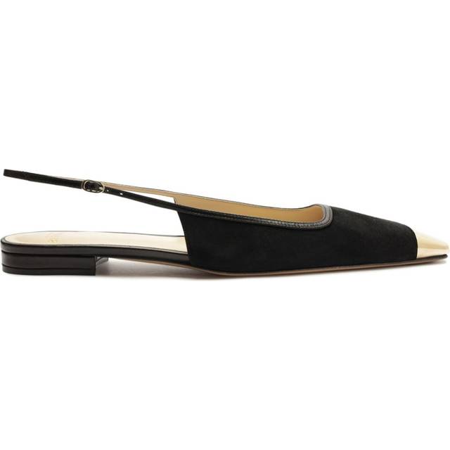 Alexandre Birman - Olivia slingback flat pumps - women - Suede - 39 - Black