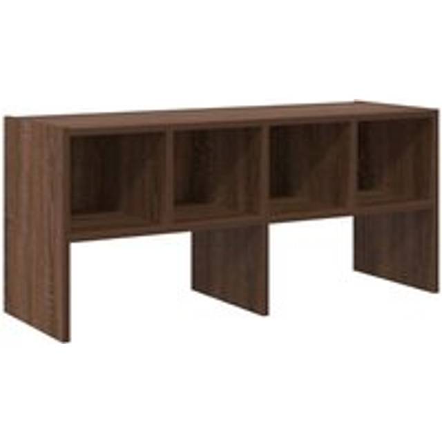 vidaXL Shoe Rack Stackable Brown Oak 89.5x30x40 cm