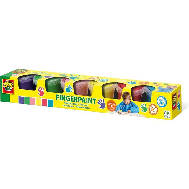 Fingerpaint 6 colours x 110ml - Multi - 1 Pack