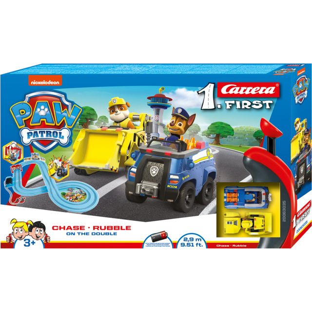 Carrera 20063035 First Autorennbahn "Paw Patrol - On the Double 2,9"