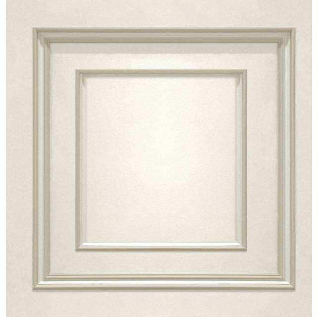 Cream Gold Belgravia Textured Wood Panelling Effect Vinyl Wallpaper
