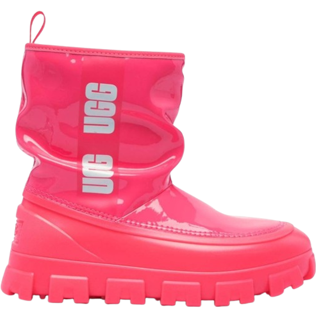 (WMNS) UGG Classic Brellah Mini Boot 'Super Coral' 1144059-SPCL - Super Coral/White